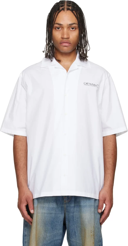Мужская рубашка Off-White Circle Off, белая