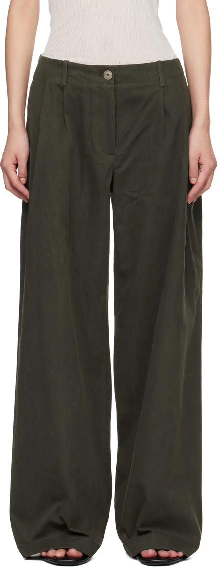Женские брюки Our Legacy Brown Bridge Chino, коричневые