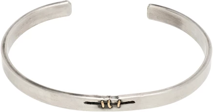 Мужской браслет Title of Work Cuff, серебристо-золотой