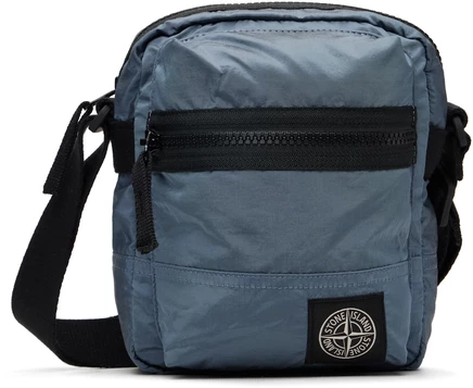 Сумка-мессенджер Stone Island 9200015 ECONYL, темно-синяя