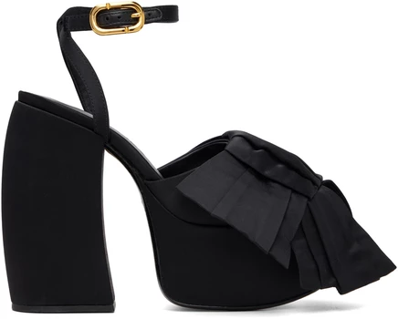Женские босоножки Marc Jacobs The Bow на каблуке, черные