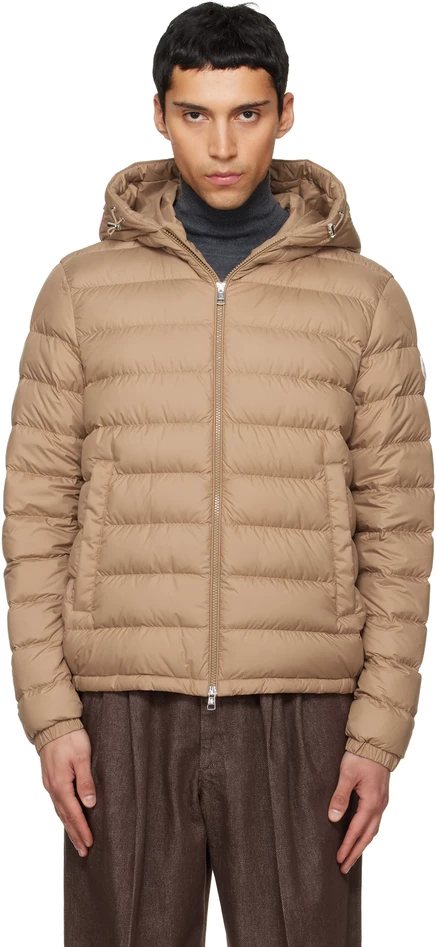 Мужской пуховик Moncler Vermeille, травертин