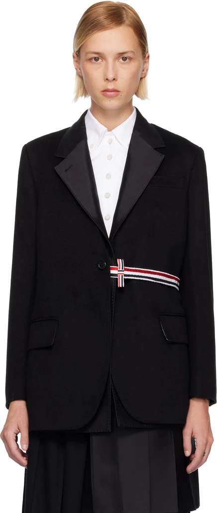 Black Cashmere Wool 2-In-1 Sport Blazer black