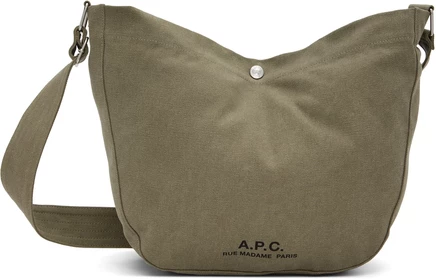 Женская сумка на плечо A.P.C. Journal Satchel, хаки
