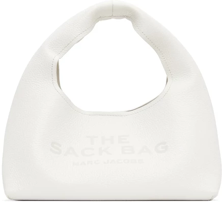 Мини-сумка-тоут Marc Jacobs The Mini Sack, белая