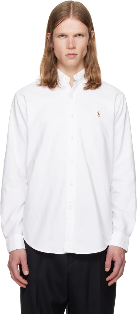 Мужская рубашка Polo Ralph Lauren Iconic Oxford, белая