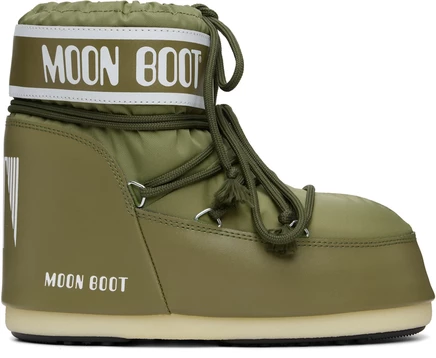 Женские ботинки Moon Boot Icon Low из нейлона, хаки