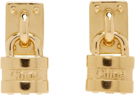 Женские серьги Chloé Mini Paddington, винтажное золото