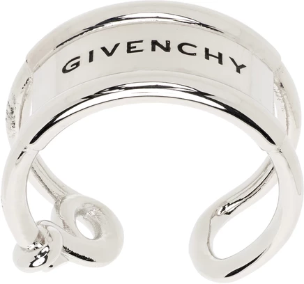 Мужское кольцо Givenchy Safety G, серебристое