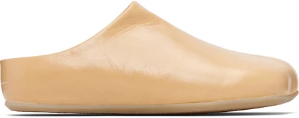 Женские сабо-лоферы MM6 Maison Margiela Factory, бежевые