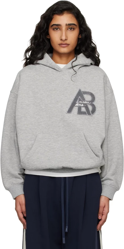 Толстовка с капюшоном ANINE BING Grey от Jaci Letterman, цвет хизер серый