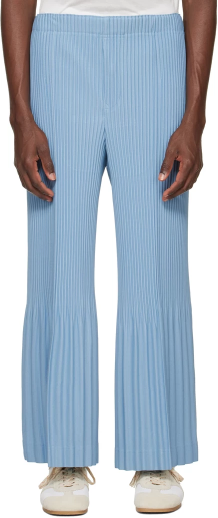 Мужские брюки Homme Plissé Pleats Bottoms 1, синие