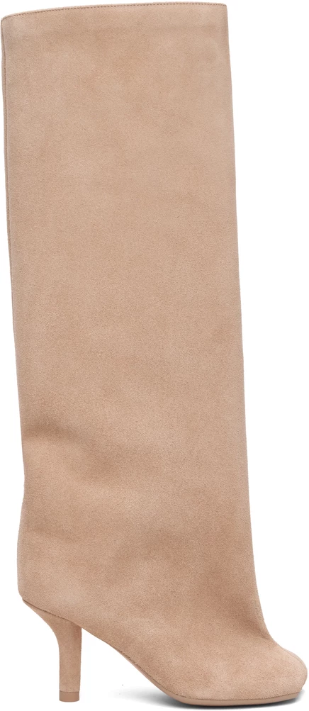 Женские сапоги MM6 Maison Margiela Anatomic, бежевые