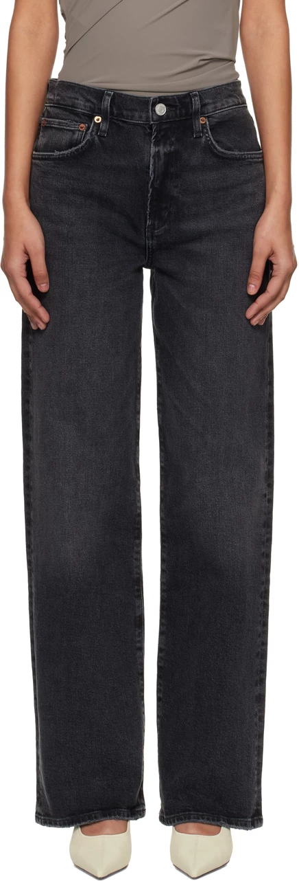 Женские джинсы AGOLDE Harper Straight, черные