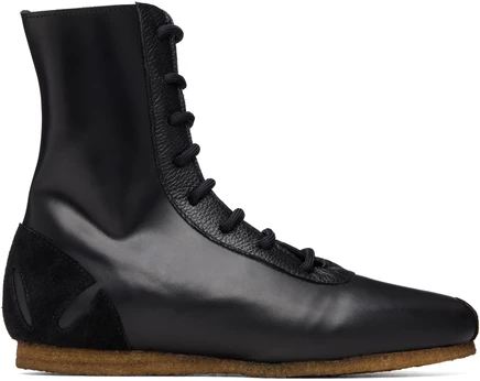 Женские высокие кроссовки Stefan Cooke Slash Heel Boxer, черные