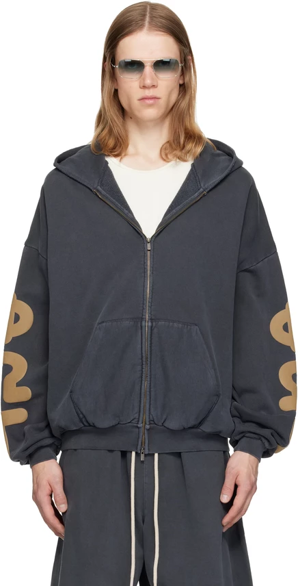 Мужское худи Fear of God Essentials 90's на молнии, ванильное