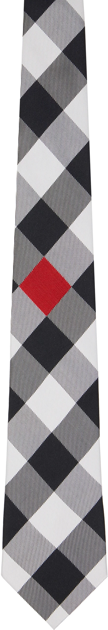 Мужской шелковый галстук Comme Des Garons Homme Deux, клетчатый
