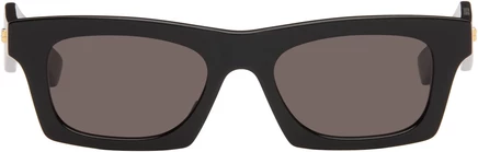 Мужские очки Bottega Veneta Black Ribbon, черно-серые