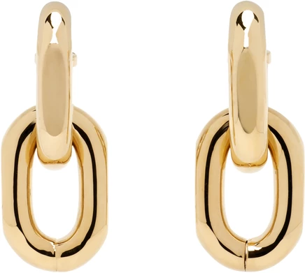 Женские серьги Rabanne Double XL Link, золотистые