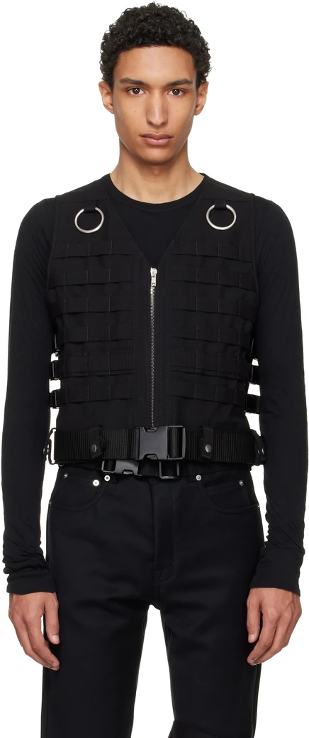 Мужской жилет Rick Owens Temple Supply, черный