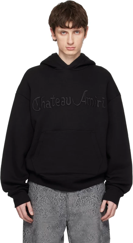Мужское худи Amiri Chateau AMIRI оверсайз, черное