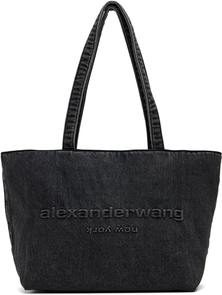 Женский тоут Alexander Wang Black Punch Medium, серый