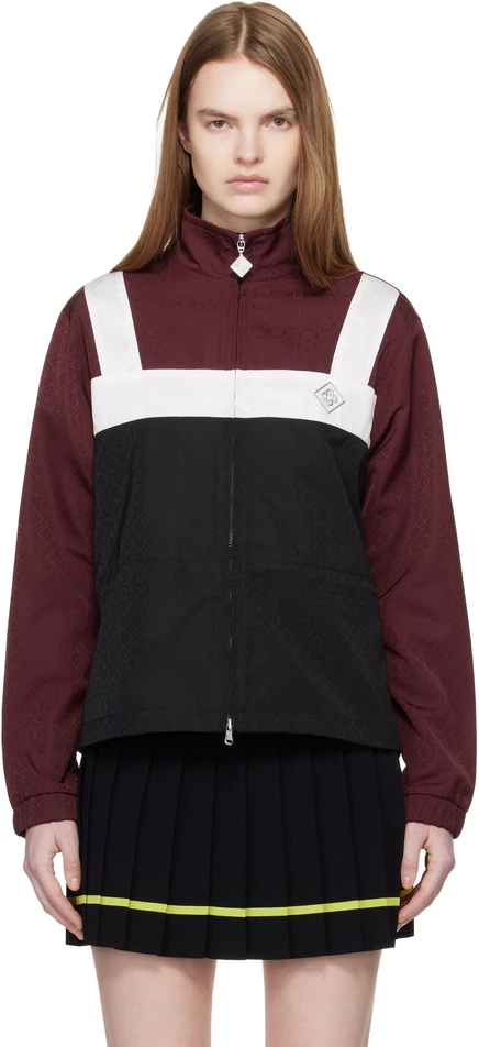 Женская ветровка Casablanca Burgundy Monogram, бордовая