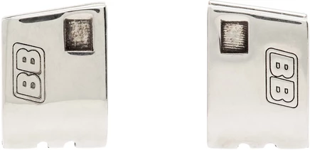 Мужские серьги Balenciaga DIY Lighter, состаренное серебро