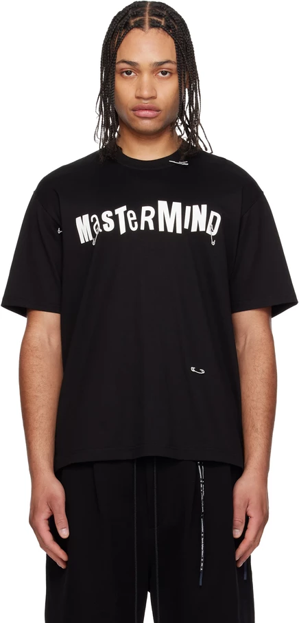 Мужская футболка Mastermind Japan Safety Pin, черная