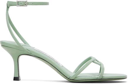 Женские босоножки Jimmy Choo 1998 Leo 65, зеленые