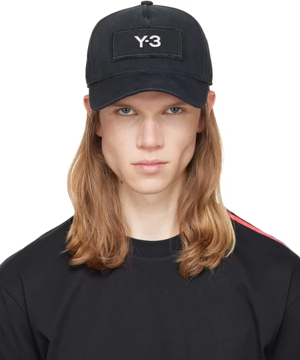 Мужская кепка Y-3 Logo Race Cap, черная