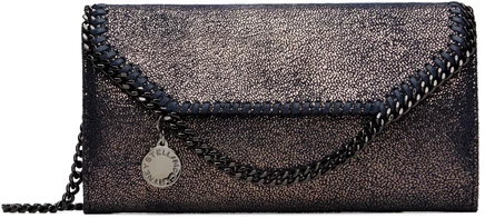 Женская сумка Stella McCartney Falabella на цепочке, темно-синяя