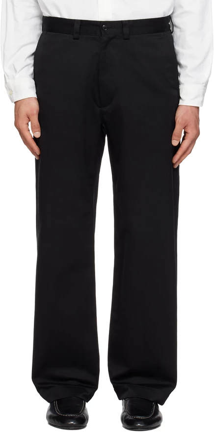 Мужские чиносы Nanamica Wide Straight, черные
