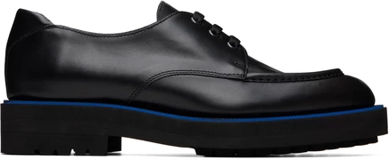 Мужские дерби Lanvin из мягкой кожи, черно-синие