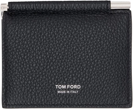 Мужской картхолдер Tom Ford с зажимом для денег, черный