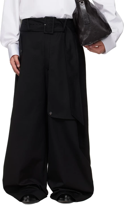 Мужские брюки EGONlab Belted Trench, черные