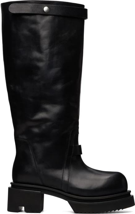 Rick Owens Black Tower Naska Bogun Boots black