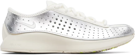 Женские низкие кроссовки Nike Air Superfly, слоновая кость/серебристые/желтые