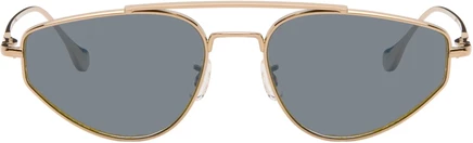 Мужские авиаторы Jil Sander Oliver Peoples 5, золотистые