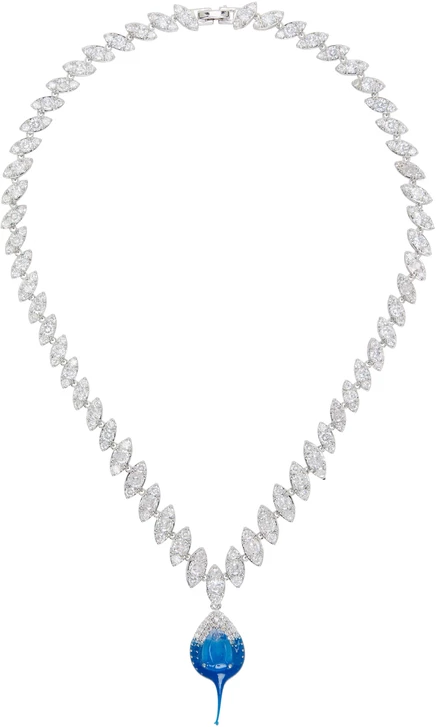 Женское колье Ottolinger Dipped Diamond, синее