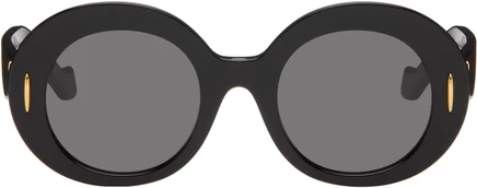 Солнцезащитные очки LOEWE Black Anagram с блестящими черными/дымчатыми стеклами