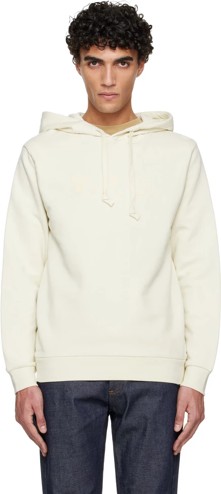 Мужское худи A.P.C. Standard Grand «VPC», индиго/экрю