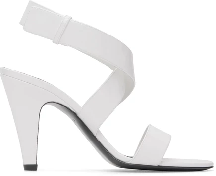 Женские босоножки ALAÏA на коническом каблуке, белые