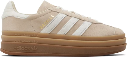 Женские кроссовки adidas Originals Gazelle Bold, хаки/кремовые/золотистые