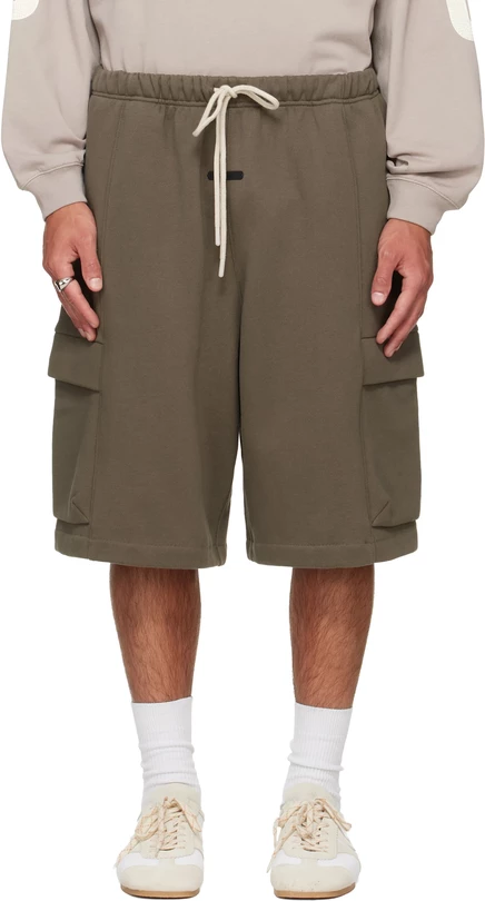 Мужские шорты Fear of God Essentials Cargo, моховые