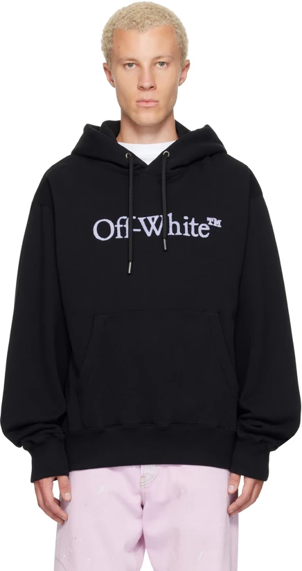 Мужское худи Off-White Big Bookish, черное