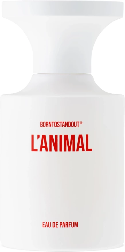 Мужской парфюм BORNTOSTANDOUT L'Animal, 50 мл, белый