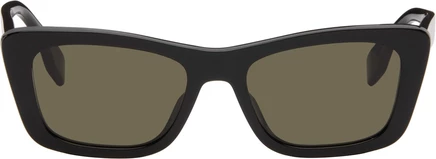 Мужские солнечные очки Fendi Lettering, черно-зеленые