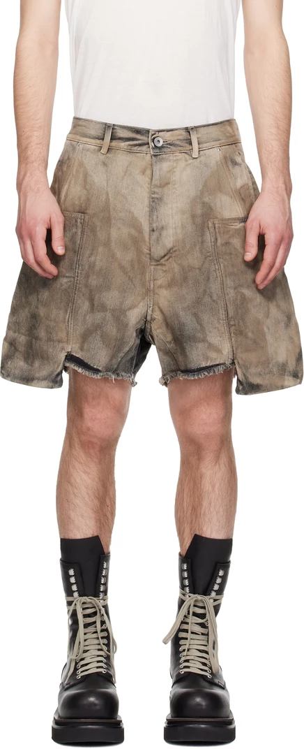Мужские шорты Rick Owens DRKSHDW Stefan Cargo, пыльные