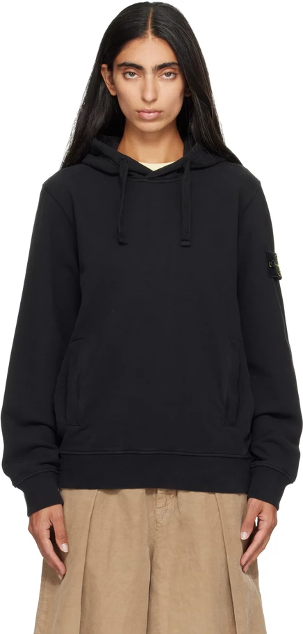 Женское худи Stone Island 6100048, черное